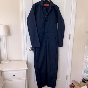 Navy Blue Coverall Jumpsuit